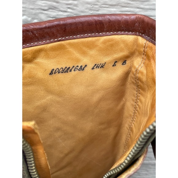 Ralph Lauren Purple‎ Label Italy Size 8B Tall Brown Leather/ Quilted Green Boots - Picture 13 of 16